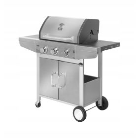  Teesa BBQ gázgrill 3 égős hely egy palacknak