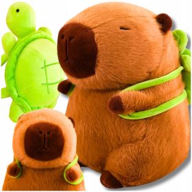   PLÜS CAPYBARA JÁTÉK HÁTIZSÁVAL 25 CM PLÜS TEKNŐSJÁTÉKAL