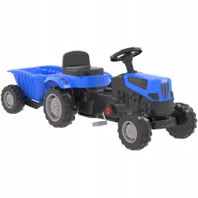    WOOPIE Farmer GoTrac MAXI PLUS pedálos traktor pótkocsi kékkel