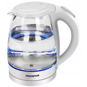    Aigostar elektromos vízforraló Üveg vízforraló 1850W-2200W 1,7L Aigostar 2200 W 1700 l átlátszó