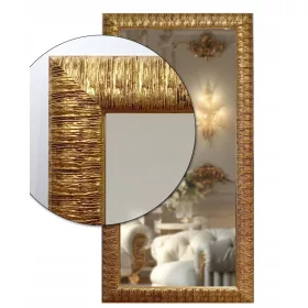    LED-ES TÜKÖR ARANY KERETBEN 70 CM FÜRDŐSZOBA VILÁGÍTÁSA