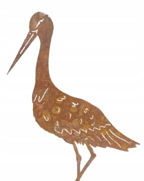  STORK BIRD FÉM KERTI SZABRA CSÚCS AJÁNDÉK DÍSZEN M
