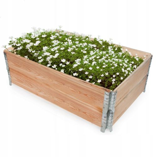 Lun Fix virágcserép 120 cm x 80 x 40 cm átmérőjű, 2 cm-es barna és bézs fa árnyalatai