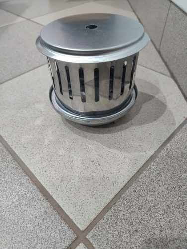  SZÉN KOSÁR FEDŐVEL FÜSTMENTES GRILLHEZ!