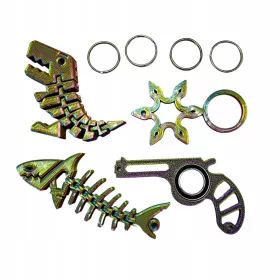    KEYRAMBIT MEGA SZETT KEYRAMBIT KULCSSZETET TIKTOK SHARK DINO GUUN STAR SAMURAI