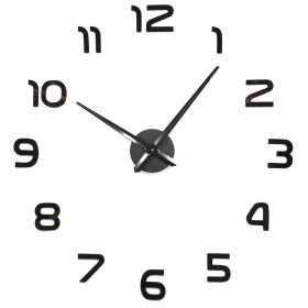  Handloteka fekete, ezüst falióra, 130 cm