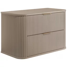    Mosogató alatti fürdőszobai szekrény PUKA, akasztós kasmír 80 ovális előlap