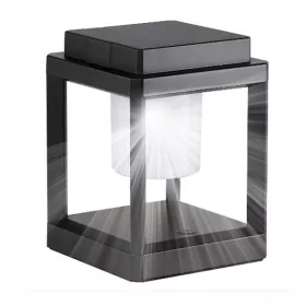    Téglalap alakú SuperLED világítóoszlop, integrált LED-forrás, 18 cm, fekete