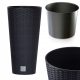  Prosperplast virágcserép 17 cm x 17 x 32,4 cm átmérő 17 cm műanyag szürke és ezüst árnyalatok