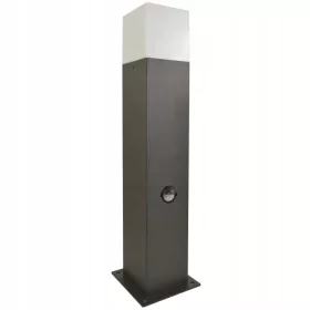    Sanico E27 négyzet alakú világítóoszlop, 44 cm, szürke