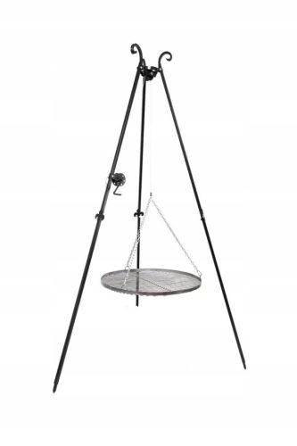 KERTI GRILLÁLLVÁNY 210cm ROZSDAMENTES ACÉL Rács 80cm Super POLISH