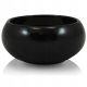  Polnix virágcserép 14 cm x 14 x 6 cm átmérőjű 14 cm kerámia fekete