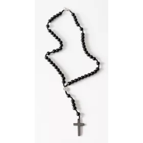  Rózsafüzér-nyaklánc Szent Benedek ónix kövekből