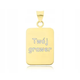    Férfi 585-ös arany medál, tányér + gravírozott kutyacímke medál