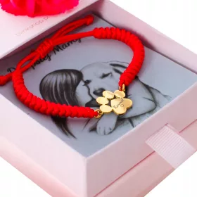    Karkötő gravírozással, sebészeti acél, kutya mancs, név madzagon, ajándék