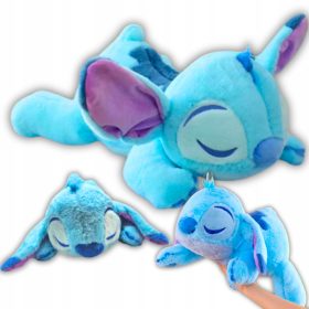    Mascot Stitch kék 35 cm-es plüssjáték fekvő, alvó, imádnivaló ennivaló