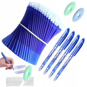    Kék letörölhető toll + 10 utántöltő + Radír 0030 modell