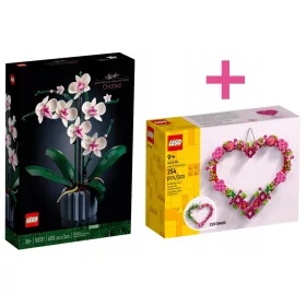    LEGO ICONS 10311 - LEGO Icons - Orchidea + LEGO Creator 40638 szív alakú dekoráció