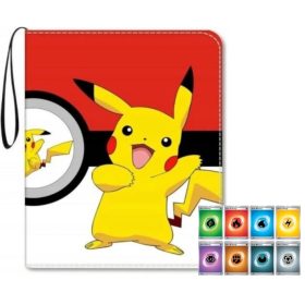    Pokemon kártyatartó album 400 kártyához + 8 eredeti energiakártyához