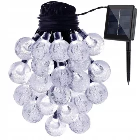    32M SOLAR GARDEN GARLAND 300LED IZZÓS LÁMPÁK HIDEG FEHÉR ERKÉLY TERASZ