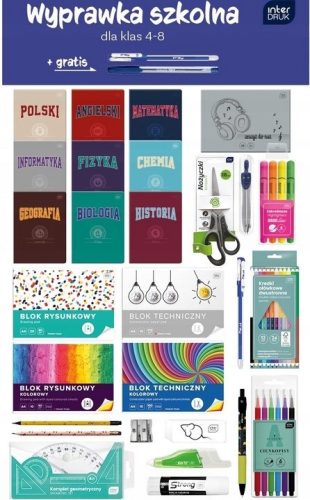  SCHOOL LAYET 4-8 osztályos tanszerek számára XXL INTERPRINT SZETT