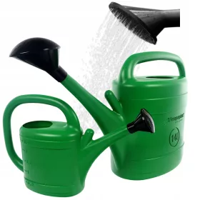   Prosperplast öntözőkanna 14 l, műanyag, zöld árnyalatok + Prosperplast öntözőkanna, 3 l, műanyag, zöld árnyalatok