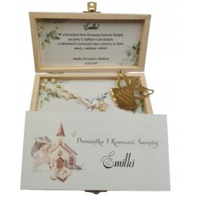  Elsőáldozási szuvenír - AJÁNDÉK, Fehér pénztárca