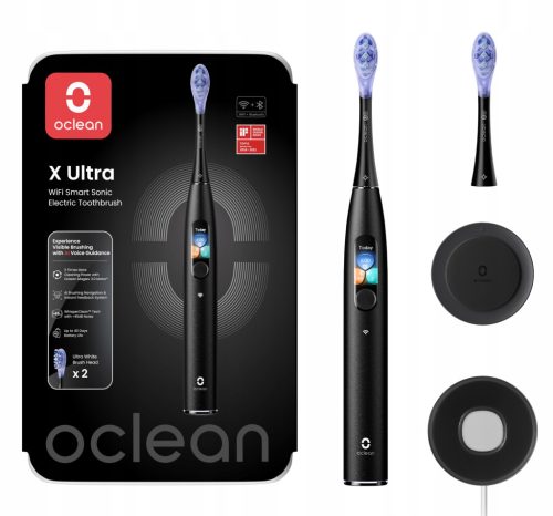  OCLEAN X Ultra sonic fogkefe, fekete, 2 hegyes, nyéllel