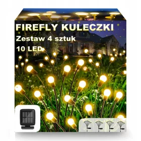    MINGCHUAN beágyazott napelemes lámpa, fekete, 75 cm, 4 db.