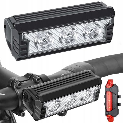  KERÉKPÁR FÉNY KERÉKPÁR LED FÉNY ELSŐ HÁTSÓ USB ELEMES KORÁNS KÉSZLET