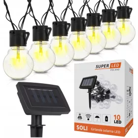  SuperLED füzér 280 cm napelemes