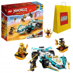    LEGO Ninjago Zane's Dragon Spinjitzu versenyautó 71791 + LEGO 6315792 VP PAPÍRZSÁK KÖZEPES M 34X41X10 TE