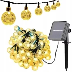  GARLAND SOLAR KERTI LÁMPÁK 50 LED GOLYÓK 9 M
