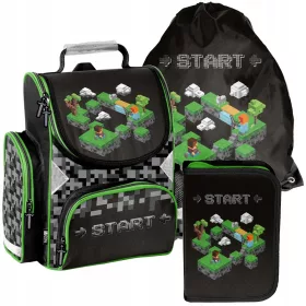    ISKOLATA TÁSKA PASO hátizsák MINECRAFT 1-3 osztály START