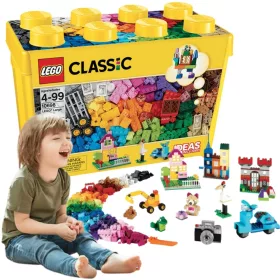    LEGO Classic 10698 kreatív kockák nagy doboz + ELEKTRONIKUS VÁLTOZAT KÁRTYA KÉSZLET KÜLÖNBÖZŐ HÚSVÉTI ALKALMARA