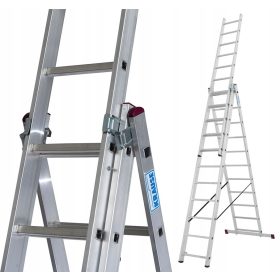  Krause alumínium létra 3 x 11 150 kg-ig