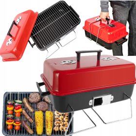    KERTI GRILL FEDŐVEL TOURIST GRILL HORDOZHATÓ SZÉN KEMPING