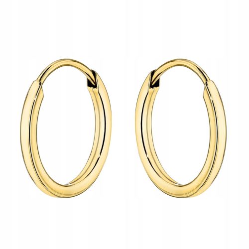  ARANY női fülbevaló, pr. 333 KEREKEK 10mm Kreolki RING 8k