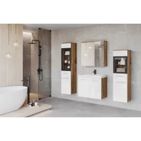  Fürdőszobabútor szett mosdóval Oak Wotan fehér fényű