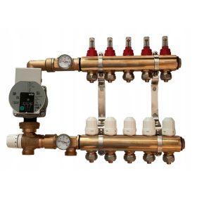    6-os gyűjtőcső padlófűtéshez SZIVATTYÚCSOPORTOS padlófűtéshez, WILO szivattyú