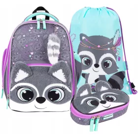    BABMIBO RACOON ISKOLA HÁTIZSÁK KÖNNYŰ PÜSS RACCOON PREMIUM