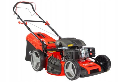  Greenso benzines fűnyíró kosárral, 224 cm³ kapacitással. kosár 75 l, vágási szélesség 53 cm
