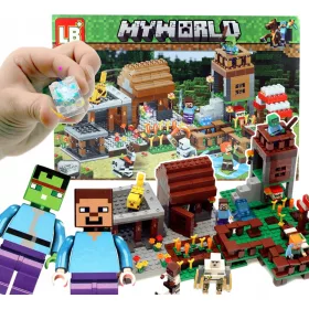    A Minecraft NAGY FARM FALAGE ALAPJÁT BLOKKOLJA 7 ÁBRÁT 776 db-ig + LED