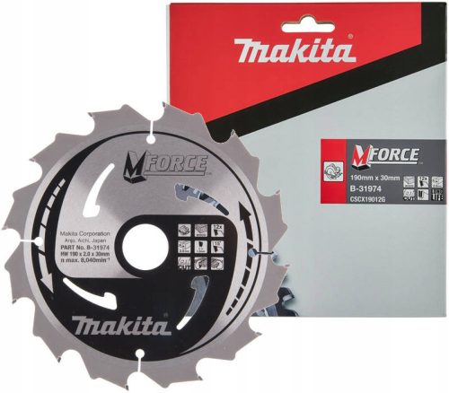  Makita B-31974 favágó tárcsa 190x30mm 12z