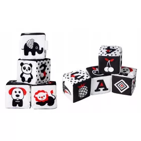  SMILY PLAY SENSORY DICE kontrasztos