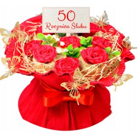    NAGYMAMÁNAK ÉS NAGYAPÁNAK Egy nagy csokor törölköző, névnap, születésnapi ajándék