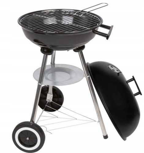  Kerek grill FEDŐVEL, hamutartó, KEREKEK, GW0204