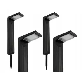    Süllyesztett napelemes lámpa LED Plus fekete 58,5 cm 4 db.