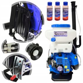    Geko égésű permetező 14 l + 3× Olaj kétütemű motorokhoz Geko G82010 100 ml