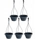 Prosperplast virágcserép 14,5 cm x 27 x 14,5 cm átmérő 27 cm műanyag fekete